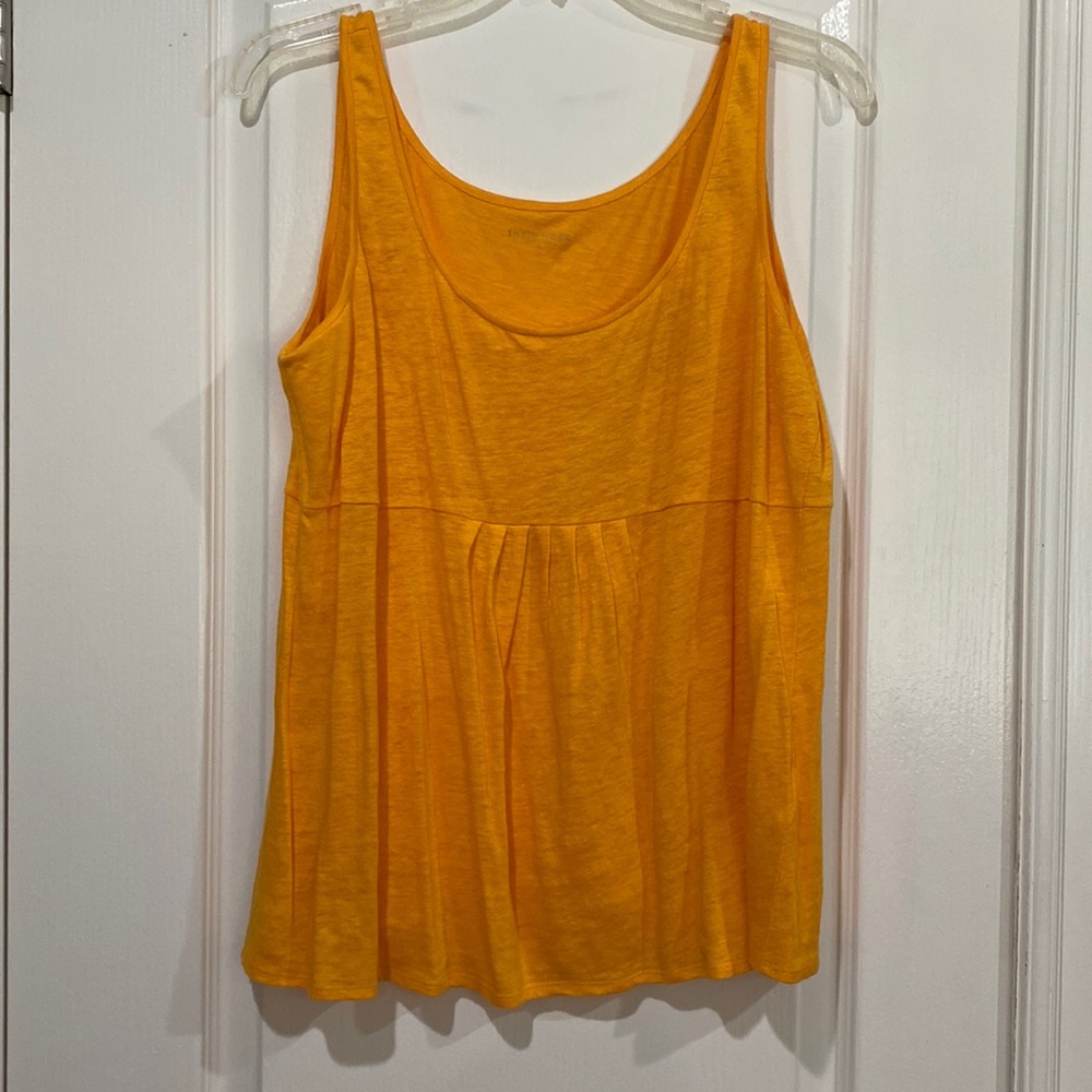 Eileen fisher orange linen tank top